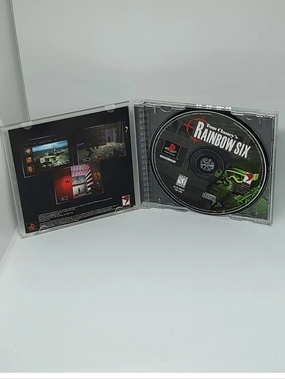 VTG Tom Clancy's Rainbow Six Original Sony PlayStation 1 Black label Edition PS1